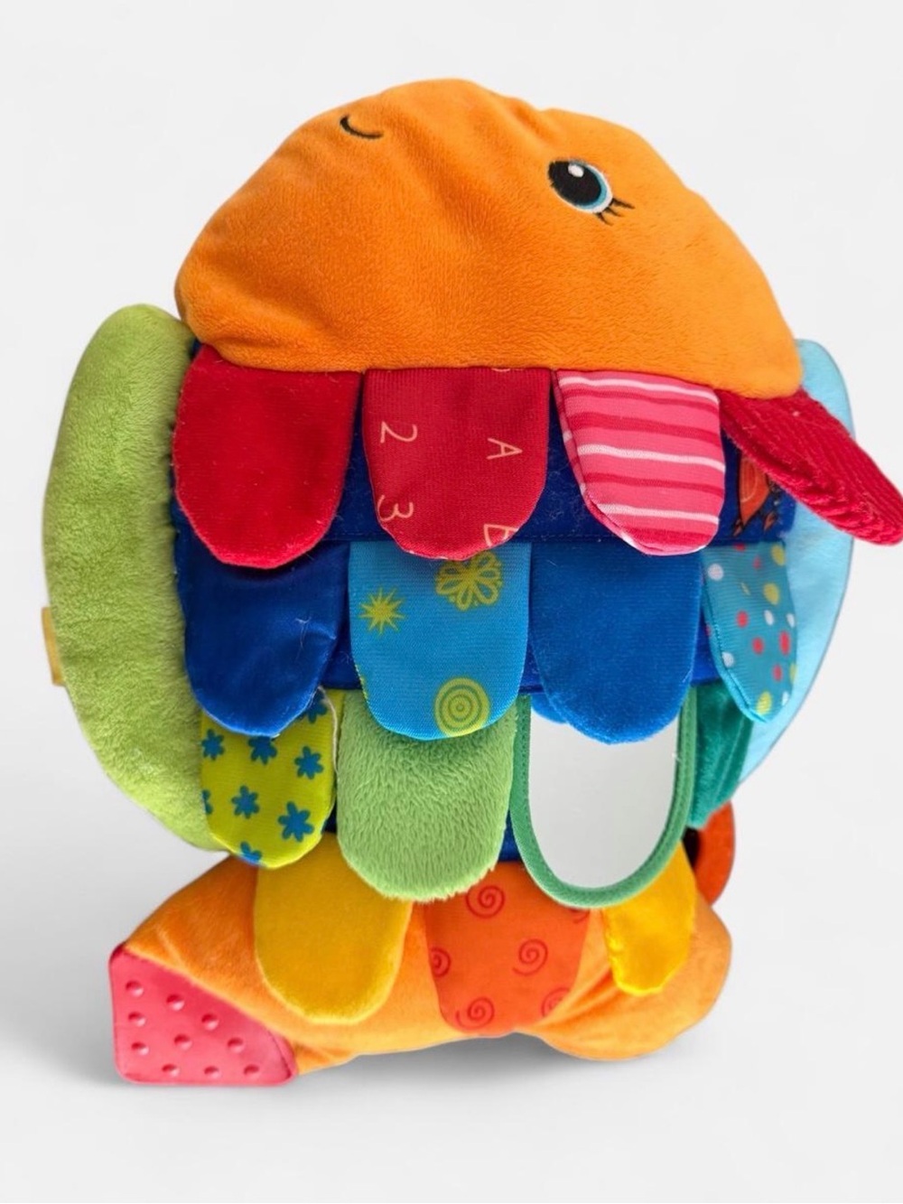 Plush Colorful Goldfish Sensory Toy - Orange